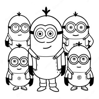 Minions: El Ascenso De Gru Páginas Para Colorear