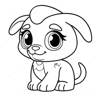 Pagina Para Colorear De Adorable Cachorro De Littlest Pet Shop 16973-14289