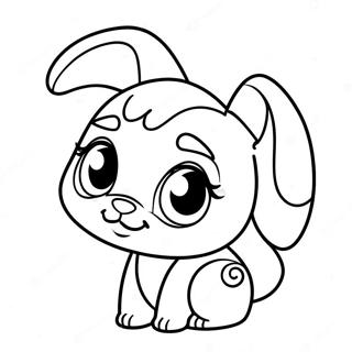 Pagina Para Colorear De Adorable Cachorro De Littlest Pet Shop 16973-14290