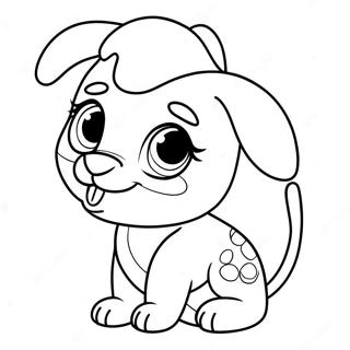 Pagina Para Colorear De Adorable Cachorro De Littlest Pet Shop 16973-14292