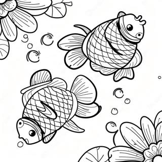 Pagina Para Colorear De Aventuras De Peces Koi 17023-14318