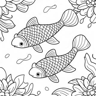 Pagina Para Colorear De Aventuras De Peces Koi 17023-14319