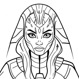 Ahsoka Tano Páginas Para Colorear