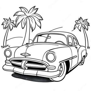 Pagina Para Colorear De Coche Retro De Los Anos 50 17123-14398