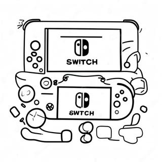 Pagina Para Colorear De Nintendo Switch 1721-1374