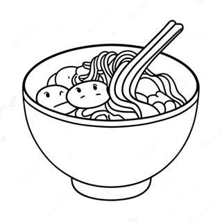 Pagina Para Colorear De Un Tazon De Ramen 17243-14495