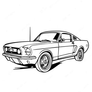 Pagina Para Colorear De Coche Mustang 17354-14574