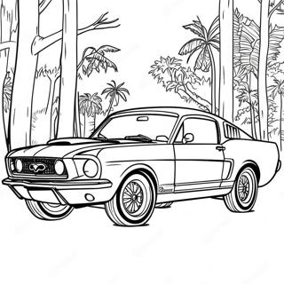 Pagina Para Colorear De Coche Mustang 17354-14575