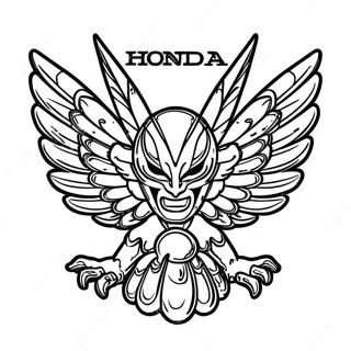 Pagina Para Colorear Del Logo De Honda 17374-14590