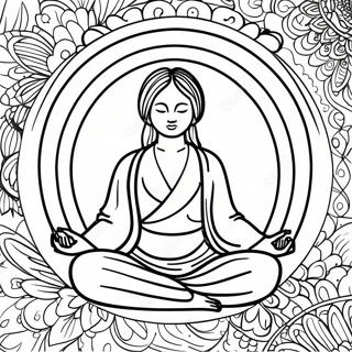 Pagina Para Colorear De Meditacion Consciente 17385-14601