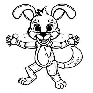 Pagina Para Colorear De Mangle Fnaf En Accion 17455-14657