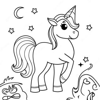 Pagina Para Colorear De Unicornio De Halloween 17474-14671