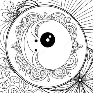 Pagina Para Colorear Del Simbolo Yin Yang 17564-14742