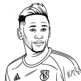 Pagina Para Colorear De Neymar Driblando El Balon 17595-14769