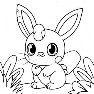 Pagina Para Colorear De Sylveon Bonito Con Flores 17636-14794