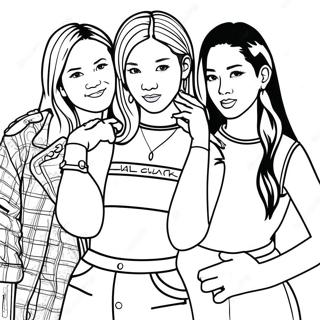 Blackpink Páginas Para Colorear