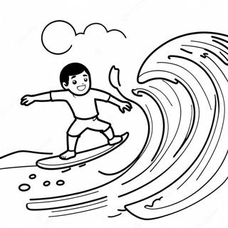 Surfing Páginas para Colorear