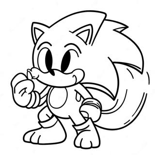 Pagina Para Colorear De Sonic El Hombre Lobo En Accion 17866-14979