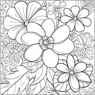 Pagina Para Colorear De Flores Terminadas 17975-15064