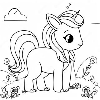 Pagina Para Colorear De Unicornio Conejito 18005-15087