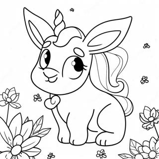 Pagina Para Colorear De Unicornio Conejito 18005-15088