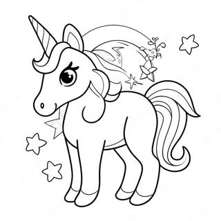 Pagina Para Colorear De Unicornio Conejito Brillante 18006-15091