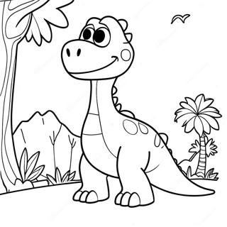 Pagina Para Colorear Del Buen Dinosaurio 18085-15151