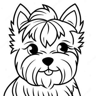 Yorkshire Terrier Páginas Para Colorear