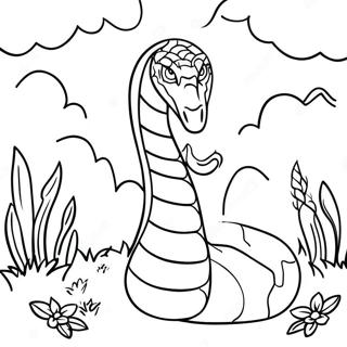 Pagina Para Colorear De La Serpiente En El Jardin Del Eden 18186-15236