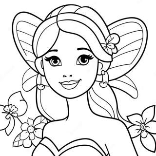 Pagina Para Colorear De La Hada Barbie 18275-15312