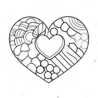 Pagina Para Colorear Corazon De Caramelo 18505-15494