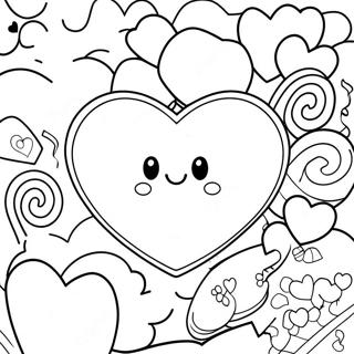 Pagina Para Colorear Corazon De Caramelo 18505-15495