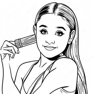 Ariana Grande Páginas Para Colorear