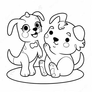 Pagina Para Colorear De Adorables Mascotas Lol Jugando Juntas 18606-15578