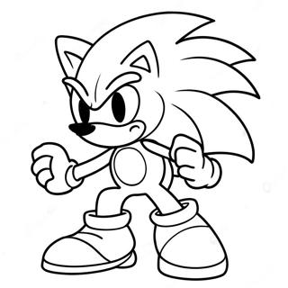 Sonic Plata Páginas Para Colorear