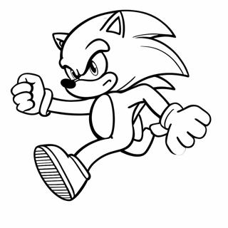 Pagina Para Colorear De Sonic Silver Corriendo Rapido 18636-15603