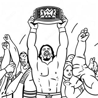 Pagina Para Colorear De Celebracion Del Campeonato De Wwe 18686-15642