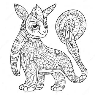 Pagina Para Colorear De Alebrijes Coloridos Con Patrones 18696-15652