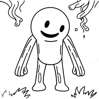 Pagina Para Colorear De Un Lindo Enderman Con Una Sonrisa 18736-15684