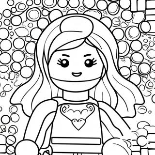 Princesa Lego Páginas Para Colorear