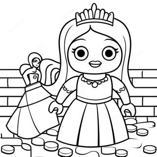 Pagina Para Colorear De Princesa Lego 18928-15832