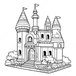 Pagina Para Colorear De Castillo De Princesa Lego Brillante 18929-15835