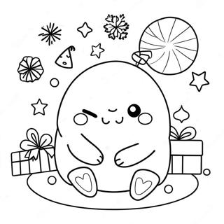 Pagina Para Colorear De Squishmallow Navideno 19058-15934