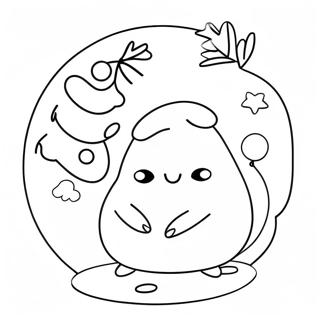 Pagina Para Colorear De Squishmallow Navideno 19058-15935