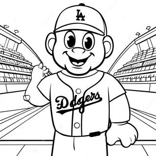 Pagina Para Colorear De La Mascota De Los Dodgers 19099-15972