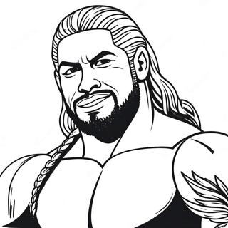 Pagina Para Colorear De Roman Reigns Wwe 19228-16070