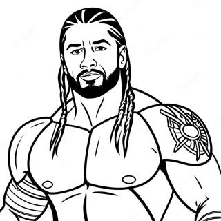 Pagina Para Colorear De Roman Reigns Wwe 19228-16072