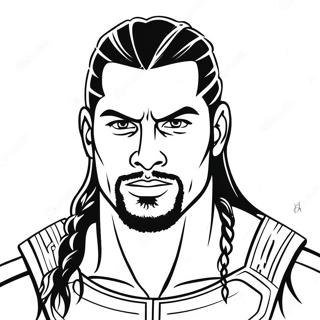 Pagina Para Colorear De Roman Reigns En Accion 19229-16074