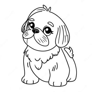 Pagina Para Colorear Cachorro Shih Tzu 19318-16143