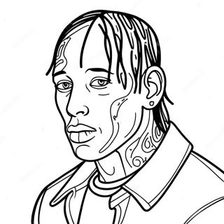 Pagina Para Colorear De Travis Scott 19498-18246